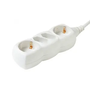 Prelungitor electric 2x Euro + 2 prize Schuko 3m 16A 3500W 3x1.5mm2 alb Home