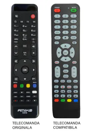 Telecomanda inlocuitoare compatibila pentru receptor Amiko CCC (478)