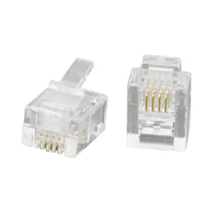 Mufa modular 6P4C RJ11 tata pentru telefon fix