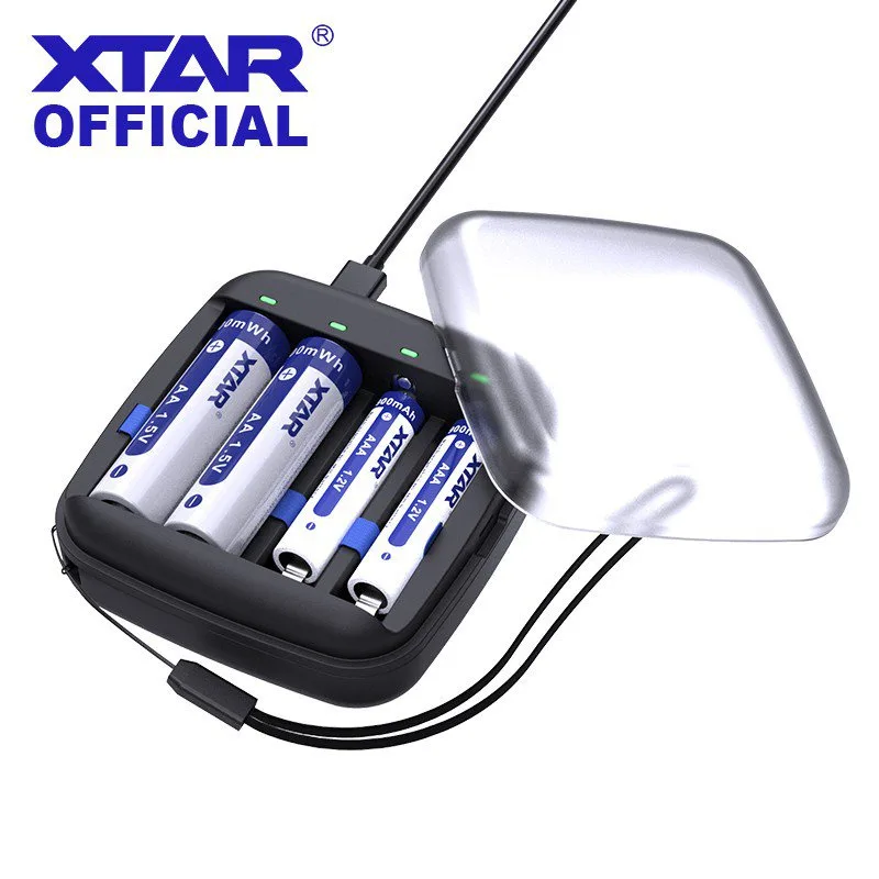 Incarcator acumulatori 1.5V Li-ion / 1.2V Ni-MH XTAR ET4S