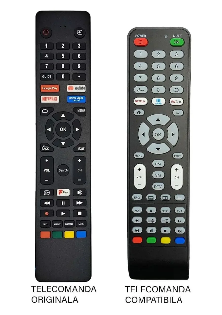 Telecomanda inlocuitoare compatibila TV JCV RM-C3250 cod ER 9483 (483)