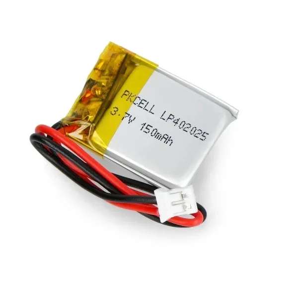 Acumulator Lithium Polymer 21461 150mAh 3.7V conector JST 27x20.5x4.3mm AKYGA POMORONI Battery