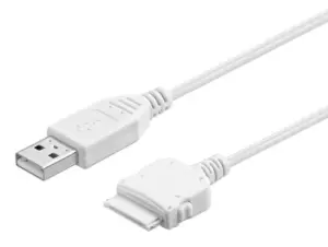 Cablu de date si incarcare USB 1.2m Apple iPhone 4S iPad 1-2-3 alb