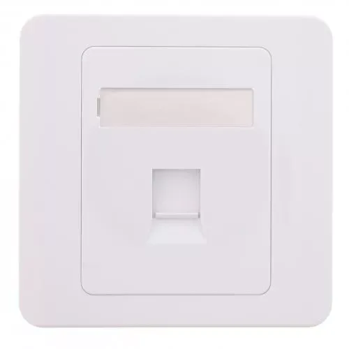Capac priza RJ45 fara Keystone 1-port alb Well