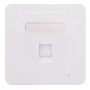 Capac priza RJ45 fara Keystone 1-port alb Well