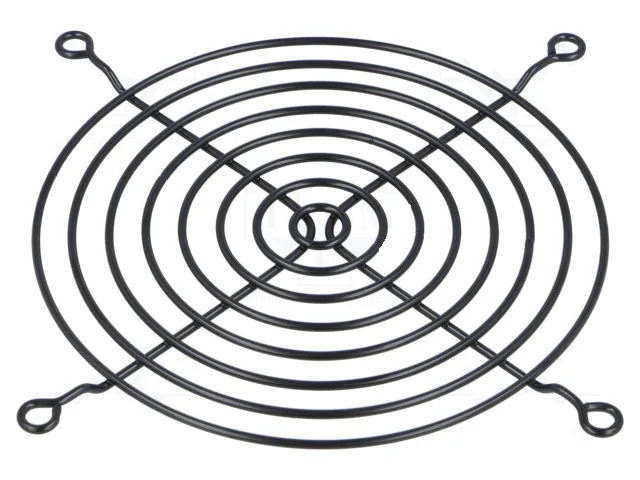 Protectie ventilator metal 120x120mm pentru surub negru TQSolution FG-12-BK