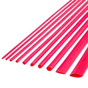 Tub termocontractabil 2mm/0.5m rosu 1buc Rebel NAR0253.1-0.5