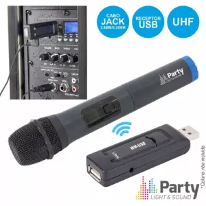 Microfon wireless cu modul USB Party Light & Sound