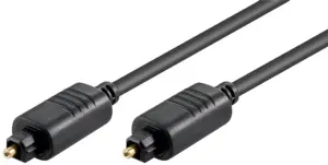 Cablu audio digital optic 1m TOSLINK - TOSLINK diametru 5mm Goobay 50217