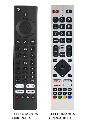 Telecomanda inlocuitoare compatibila TV Grundig ALD187R-4 cu buton Disney (719)