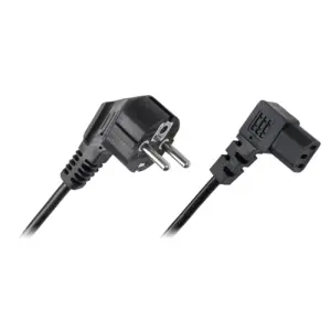 Cablu alimentare PC 1.5m conectori la 90 grade Cabletech