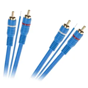 Cablu 2x RCA 5m cu remote Cabletech