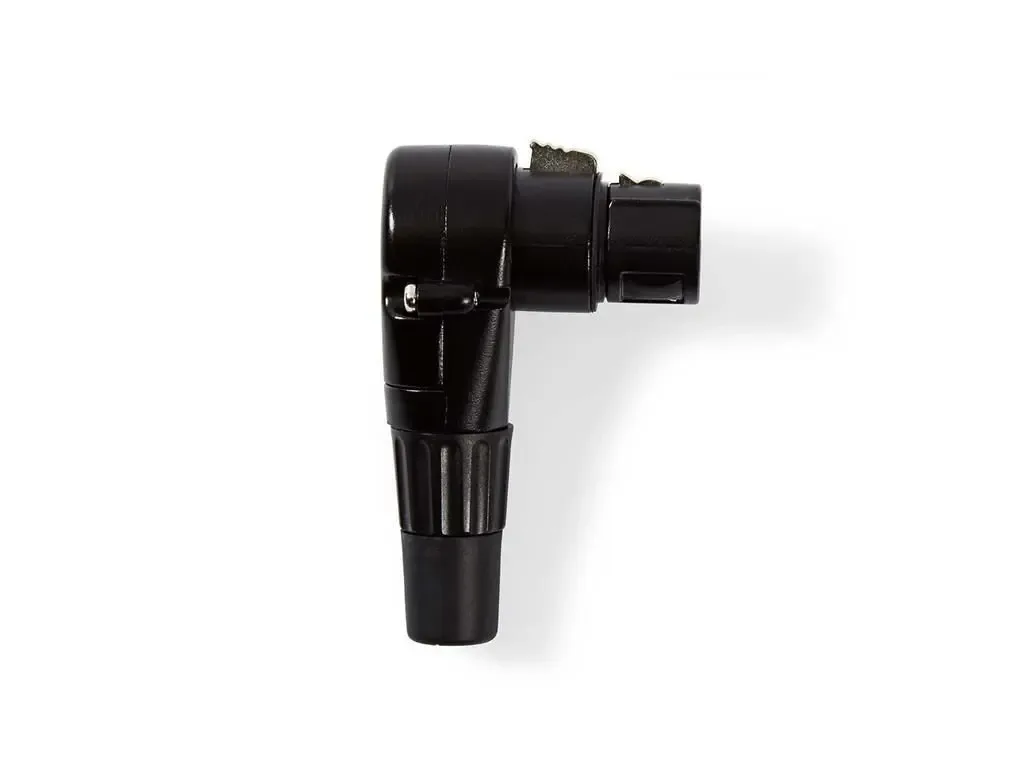 Conector XLR 3-pini mama 90 grade negru Nedis COTP15903BK
