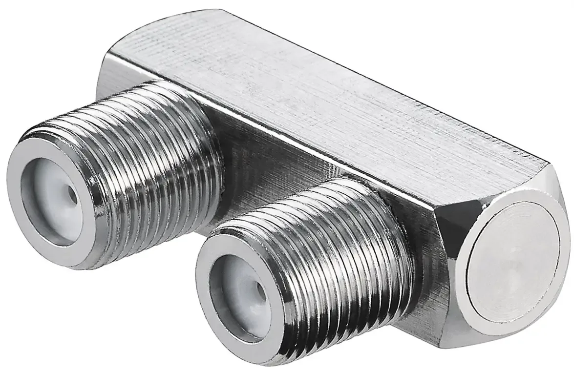 Adaptor TV forma de U Conector Soclu F - Soclu F 30x20mm cupru Goobay 11938