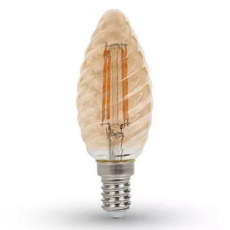 Bec LED E14 4W cu filament 2200K alb cald V-TAC