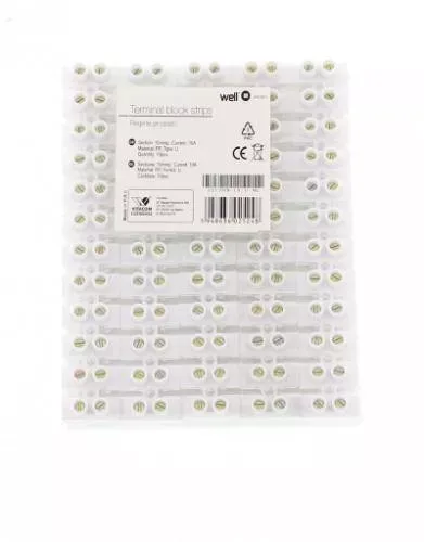 Reglete sir plastic 10mm 10A forma U 12buc Well