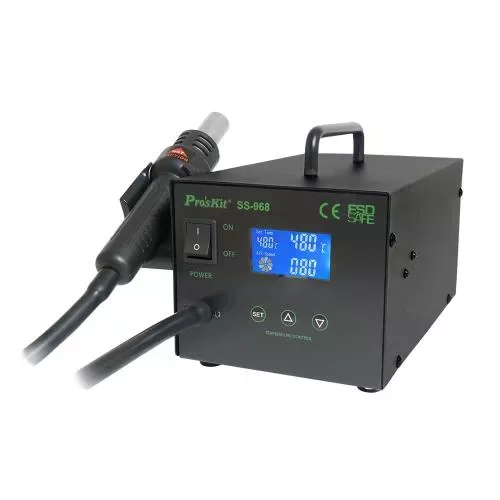 Statie de lipit cu aer cald si afisaj LCD ProsKit
