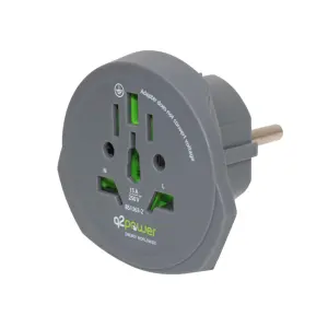 Adaptor calatorii "World to Europe Q2 AUSTRALIA CHINA ITALIA UK CH BRAZIL USA EURO 16A 1.100100-TH