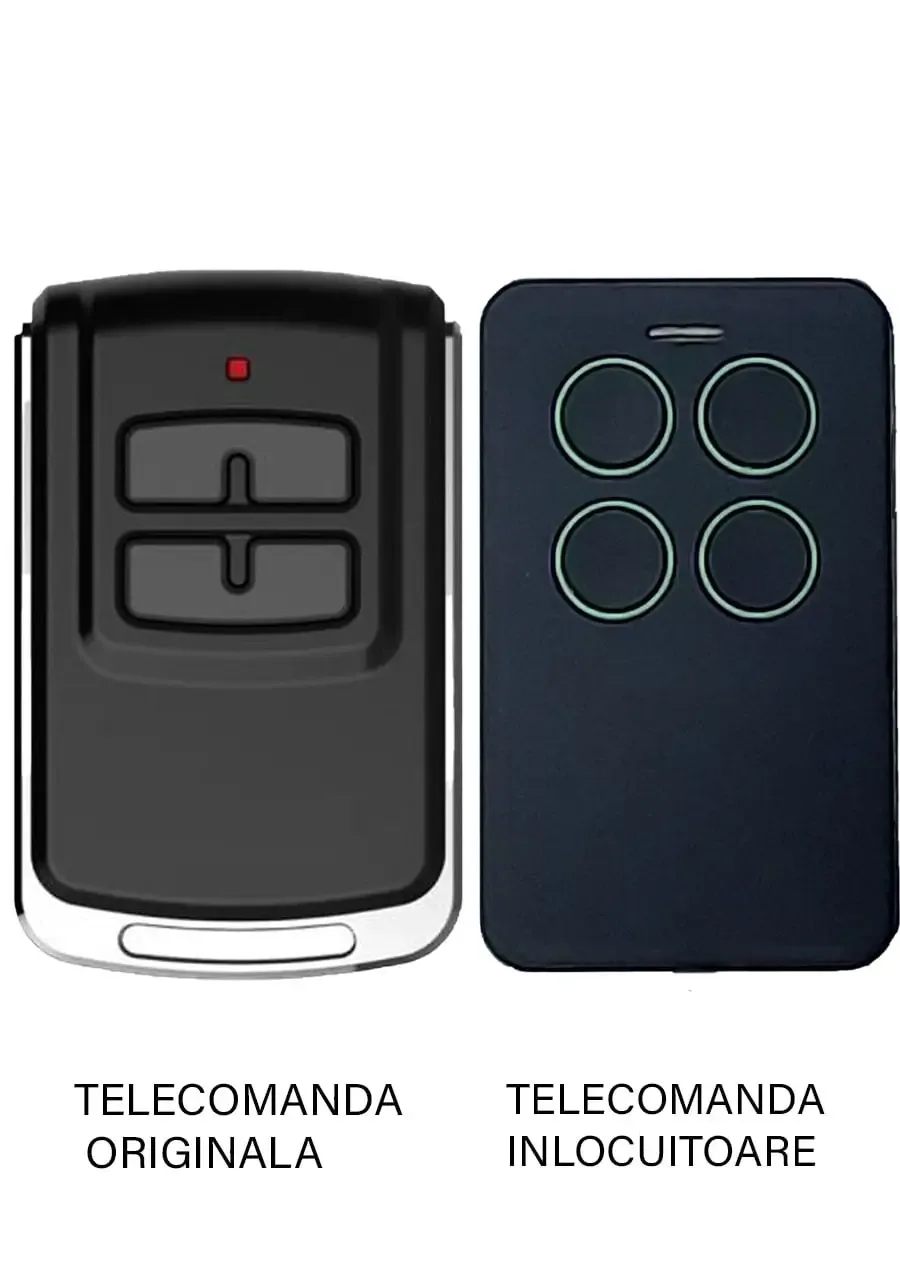 Telecomanda inlocuitoare poarta garaj 4 butoane T4301 Cod Saritor Compatibila cu automatizarile LINOMATIK si receptorul extern R