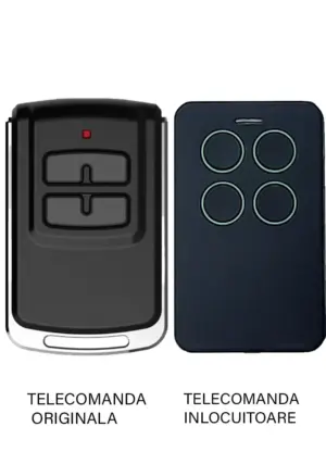 Telecomanda inlocuitoare poarta garaj 4 butoane T4301 Cod Saritor Compatibila cu automatizarile LINOMATIK si receptorul extern R