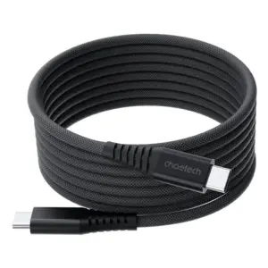 Cablu magnetic date / incarcare USB-C - USB-C Choetech XCC-1051-BK 1.8m PD3.1 240W negru