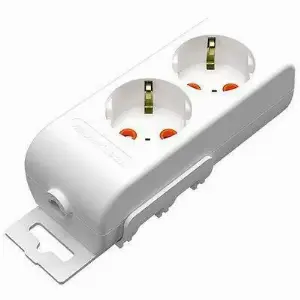 Bloc prelungitor electric 2 prize schuko 16A 3500W alb Ri-tech Mutlusan 001 175 210001 00 00