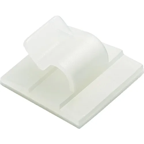 Set suporti cu adeziv cabluri mici 19x10mm alb 100buc GAN.2MT.401 SapiSelco Italy