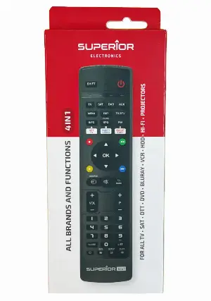 Telecomanda SUPERIOR 4in1 Universala TV /SAT /DVD /AUX IR cod programabil Superior SUPTB031 (216)
