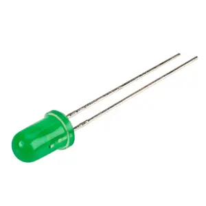 LED 5mm verde 5V 15-25mcd 30 parte frontala convex KINGBRIGHT ELECTRONIC L-7113GD-5V