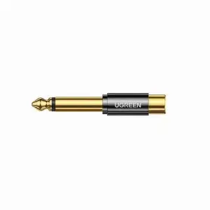 Adaptor audio Ugreen 80731 AV169 Jack 6.35 mm tata la RCA mama auriu
