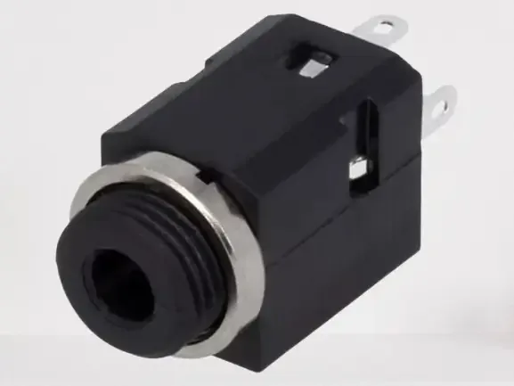 Conector Jack 3.5 mm CLIFF FC681375V soclu mama stereo 3 contacte /4 terminale /pentru panou THT