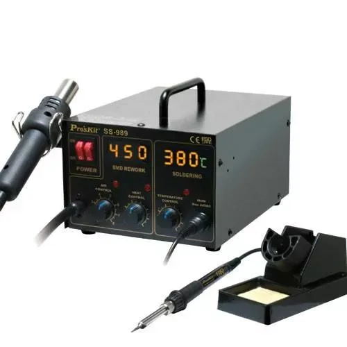 Statie de lipit SMD 2 in 1 cu aer cald SS-989B ProsKit