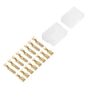 Cupla 8 contacte cu protectie papuc auto 8x tata+mama 6.3mm