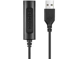 Adaptor audio USB pentru casti Jack 3.5 mm 1.5m negru Sandberg 134-17