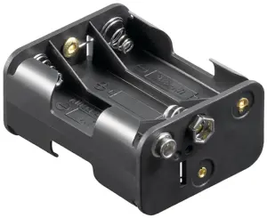Suport baterie 6x AA R6 cu conector 9V negru 11467 Goobay