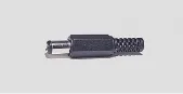 Mufa alimentare DC tata pe cablu 5.5x2.5 mm negru GBC 29.0486.10
