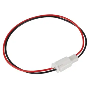 Conector DC mama-tata cu cablu 30cm 2x0.5mm pentru alimentare auto