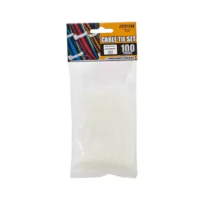 Coliere plastic 100x2.5 mm transparent 100buc Handy