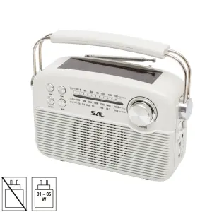 Radio hibrid AC-DC /SOLAR FM-AM-SW Bluetooth SAL RPR9