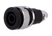 Bucsa panou pentru conector banana 4mm negru GBC 18505802