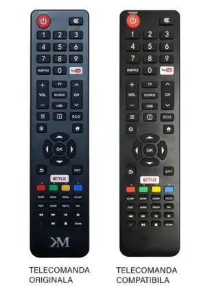 Telecomanda inlocuitoare compatibil cu originalul pentru TV Kruger&Matz PIL0357 (338-3)
