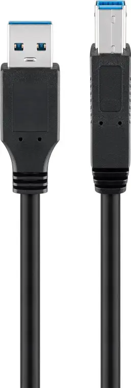 Cablu imprimanta SuperSpeed Gbit/s USB3.0 A tata - USB B tata 1m Goobay 95719