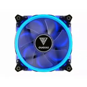 Ventilator 120x120x25mm iluminare albastra 1500RPM 45.2CFM 31dBA Gamdias Aeolus E1 12V