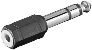 Adaptor Jack 6.35 mm stereo la Jack 3.5 mm stereo mama Goobay