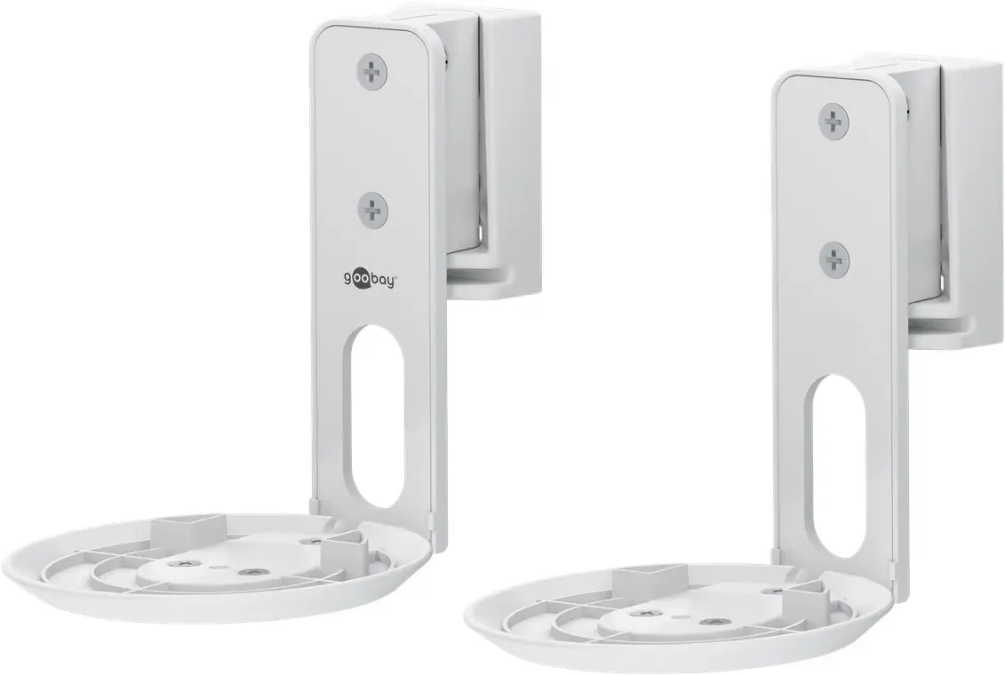 Set suporti de perete pentru difuzor alb Modern Era 1 Flex compatibil Sonos Era 100 71982 Goobay