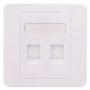 Capac priza RJ45 fara Keystone 2 porturi alb Well