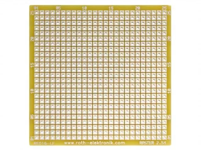 Placa universala singura fata prototip W 67.94mm L 68.58mm ROTH ELEKTRONIK GMBH RE016-LF
