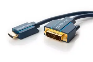 Cablu Profesional 7.5m HDMI - DVI 24+1 Ultra HD 4K 60Hz cupru AWG28 aurit Clicktronic