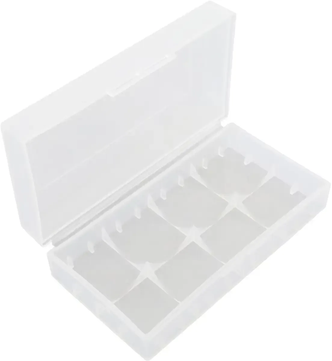 Suport carcasa pentru acumulatori 2x 18650 transparent