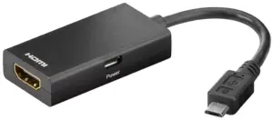 Adaptor MHL micro USB 5 pini tata - HDMI mama Goobay